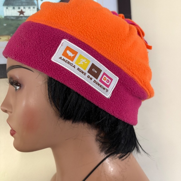 Dunkin Donuts fleece winter hat; unisex; one size - Picture 1 of 8